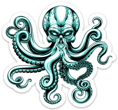 Kraken Octopus Sticker