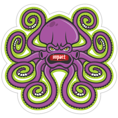 Purple Octopus Sticker