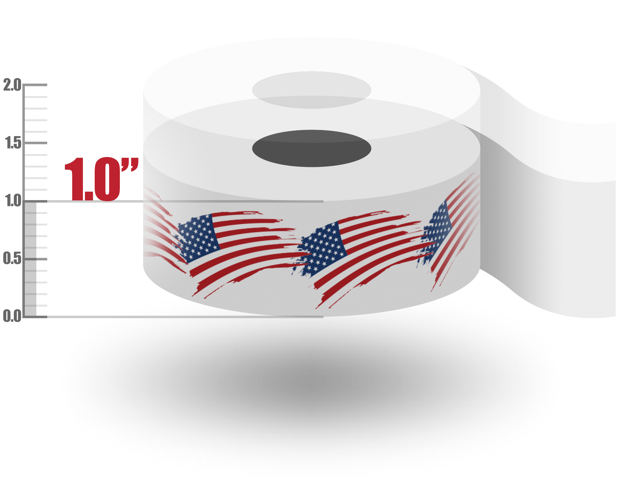 1" American Flag Tape