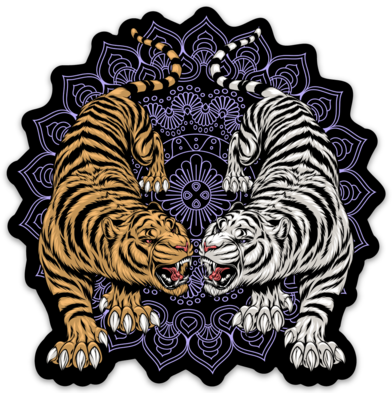 Two Tiger Sticker