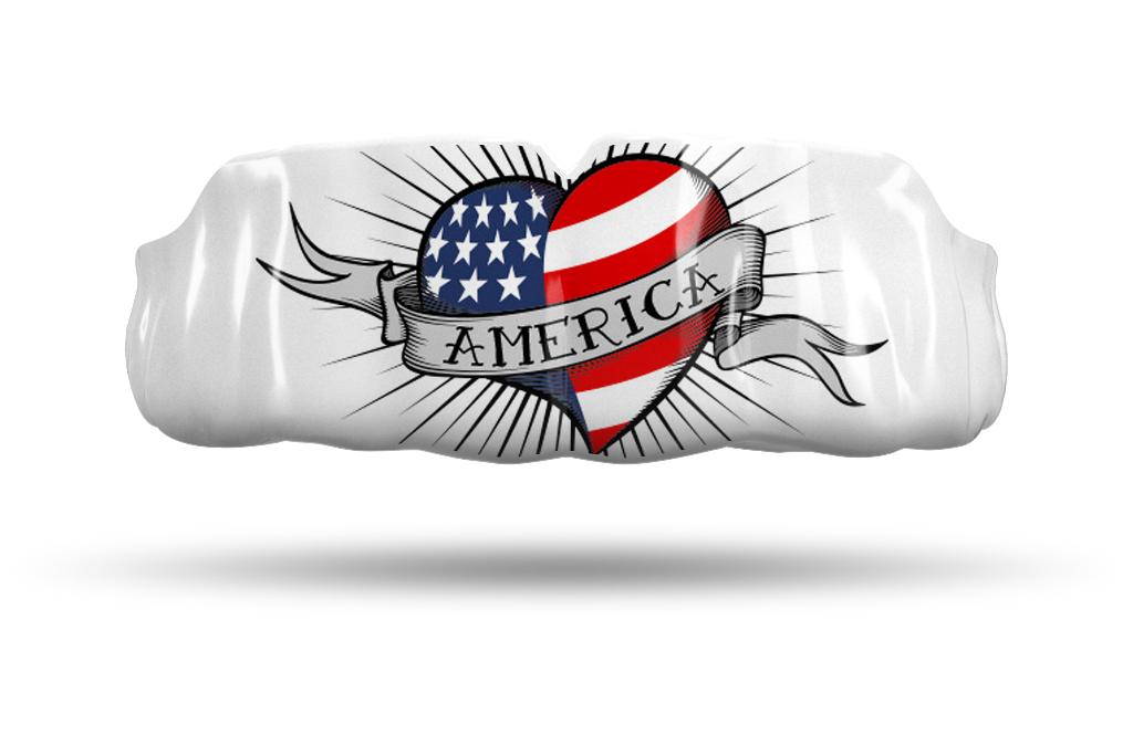 America Heart Tattoo