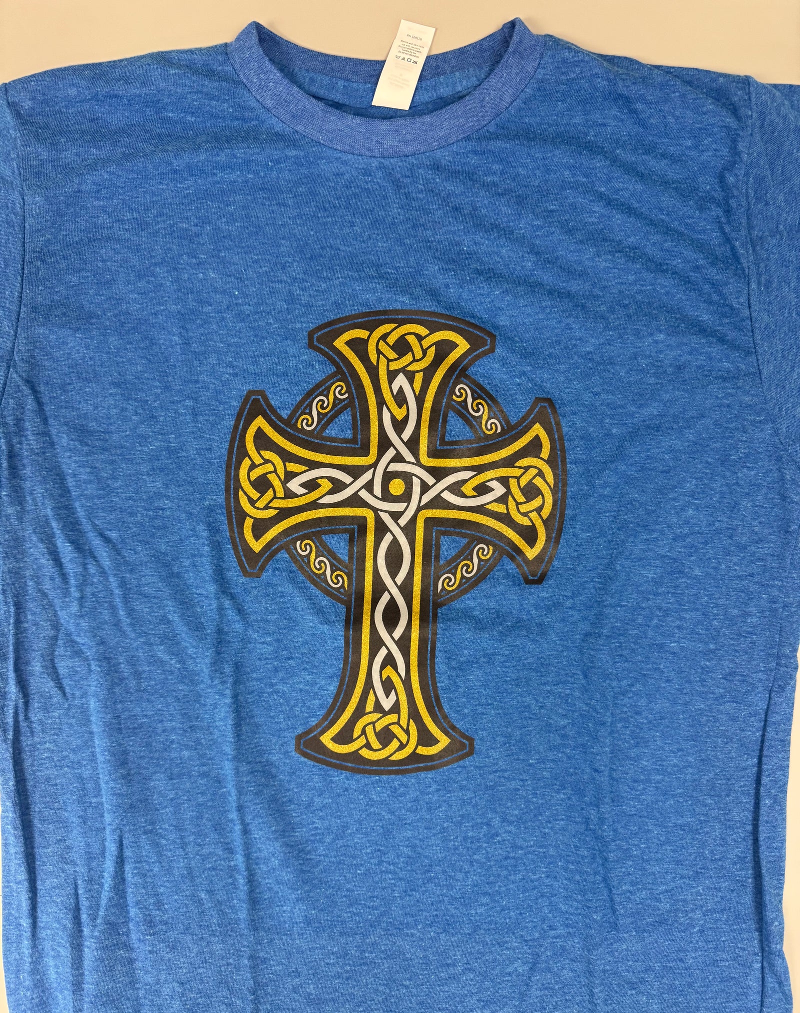 Celtic Cross Tee - Superman Blue