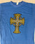Celtic Cross Tee - Superman Blue