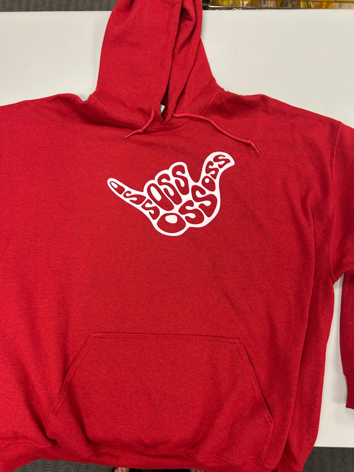 OSS Red Heather Hoodie