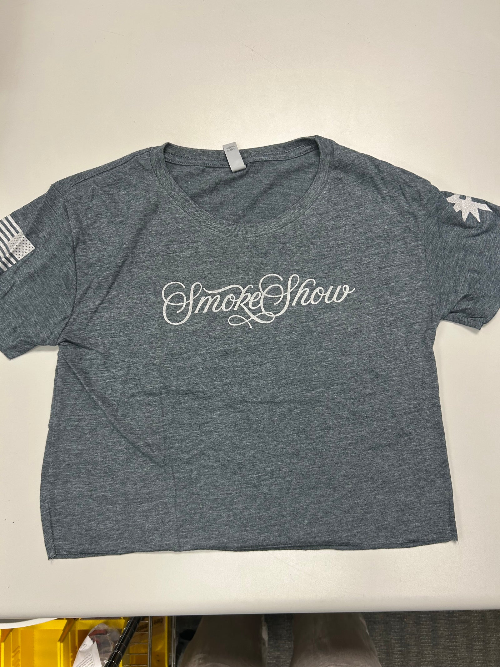 Smoke Show Graphite Crop Top