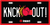 KNCK OUT License Plate