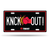 KNCK OUT License Plate