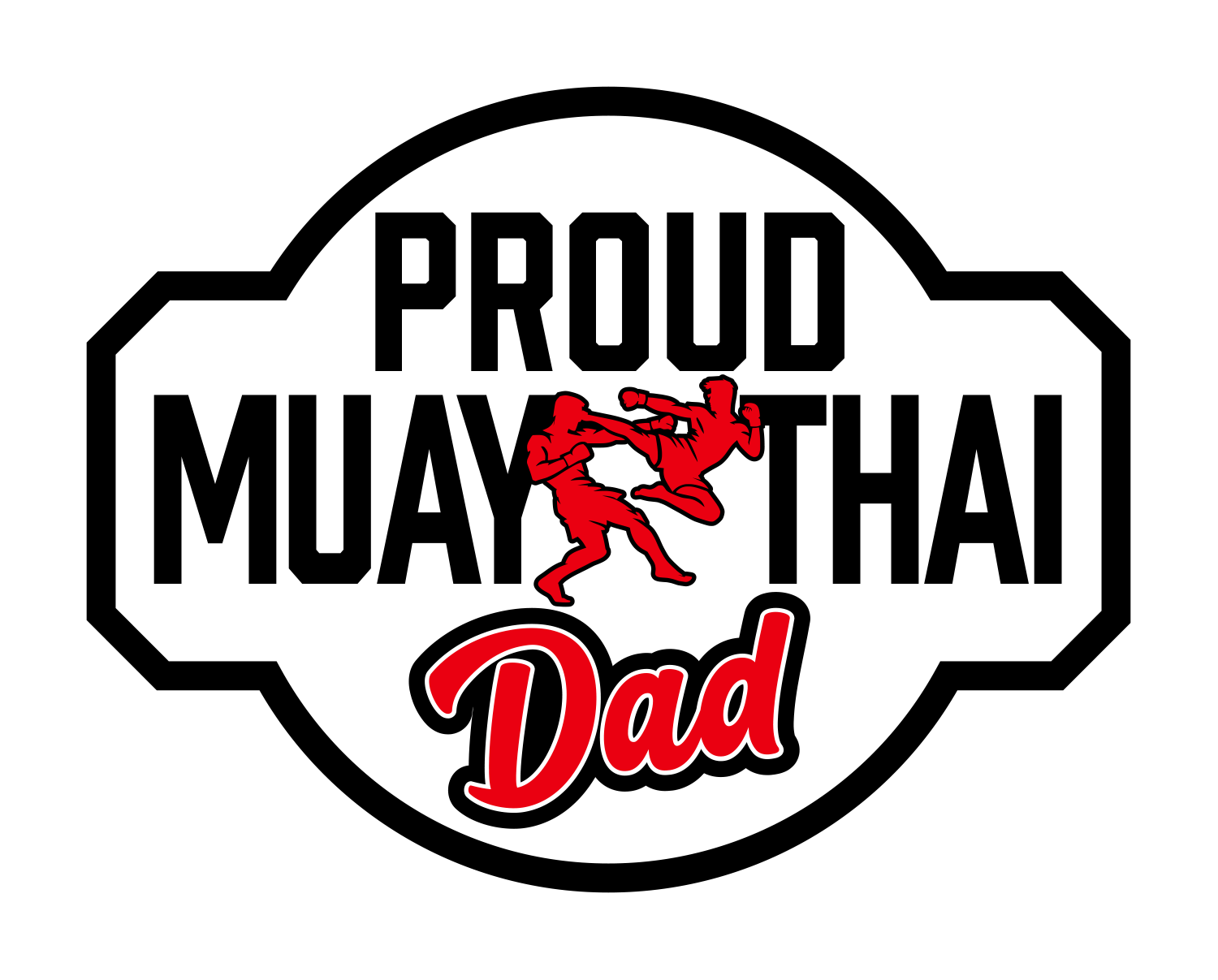 Proud Muay Thai Dad Sticker
