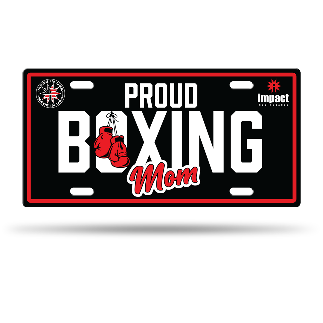 Proud Boxing Mom License Plate
