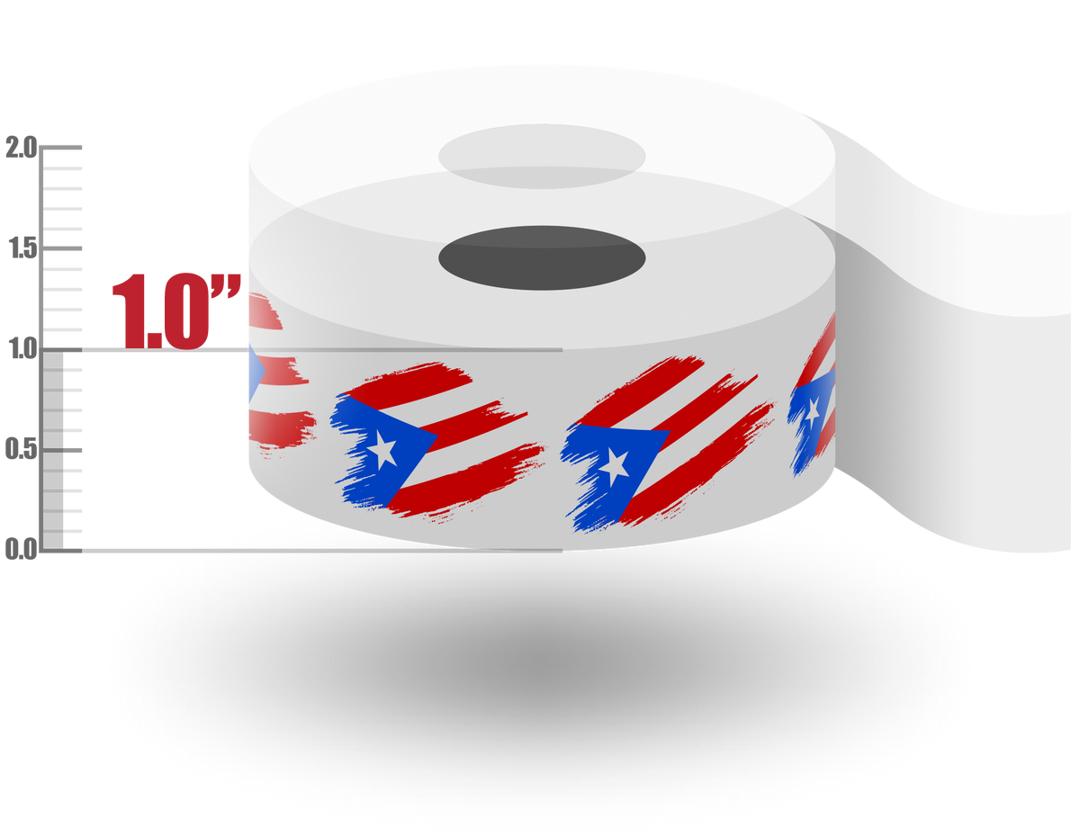 1&quot; Puerto Rican Flag Tape