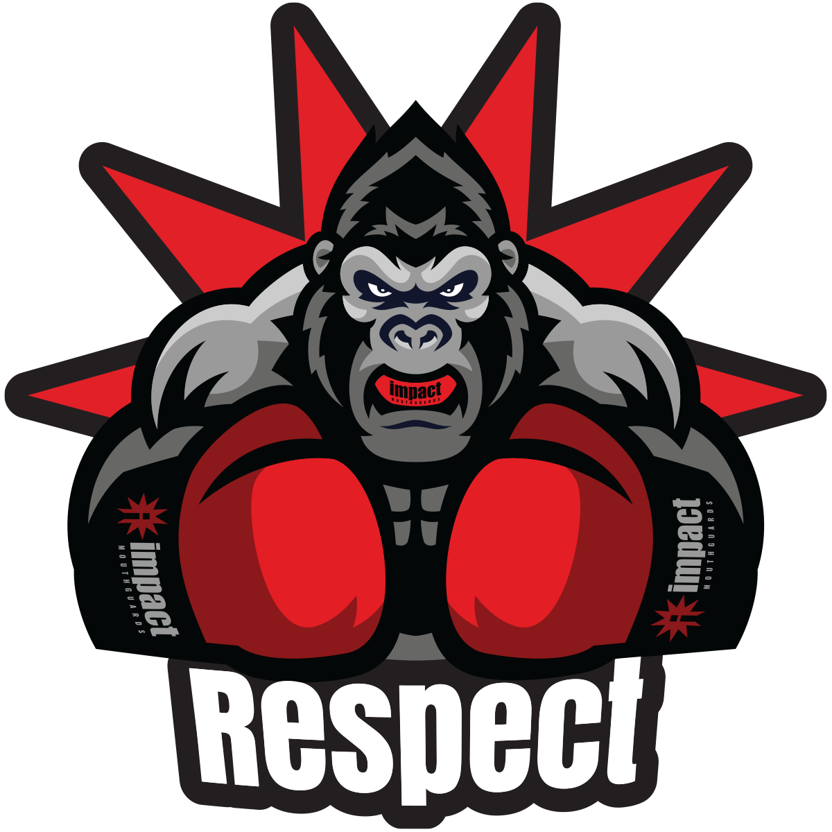 Gorilla Respect Sticker