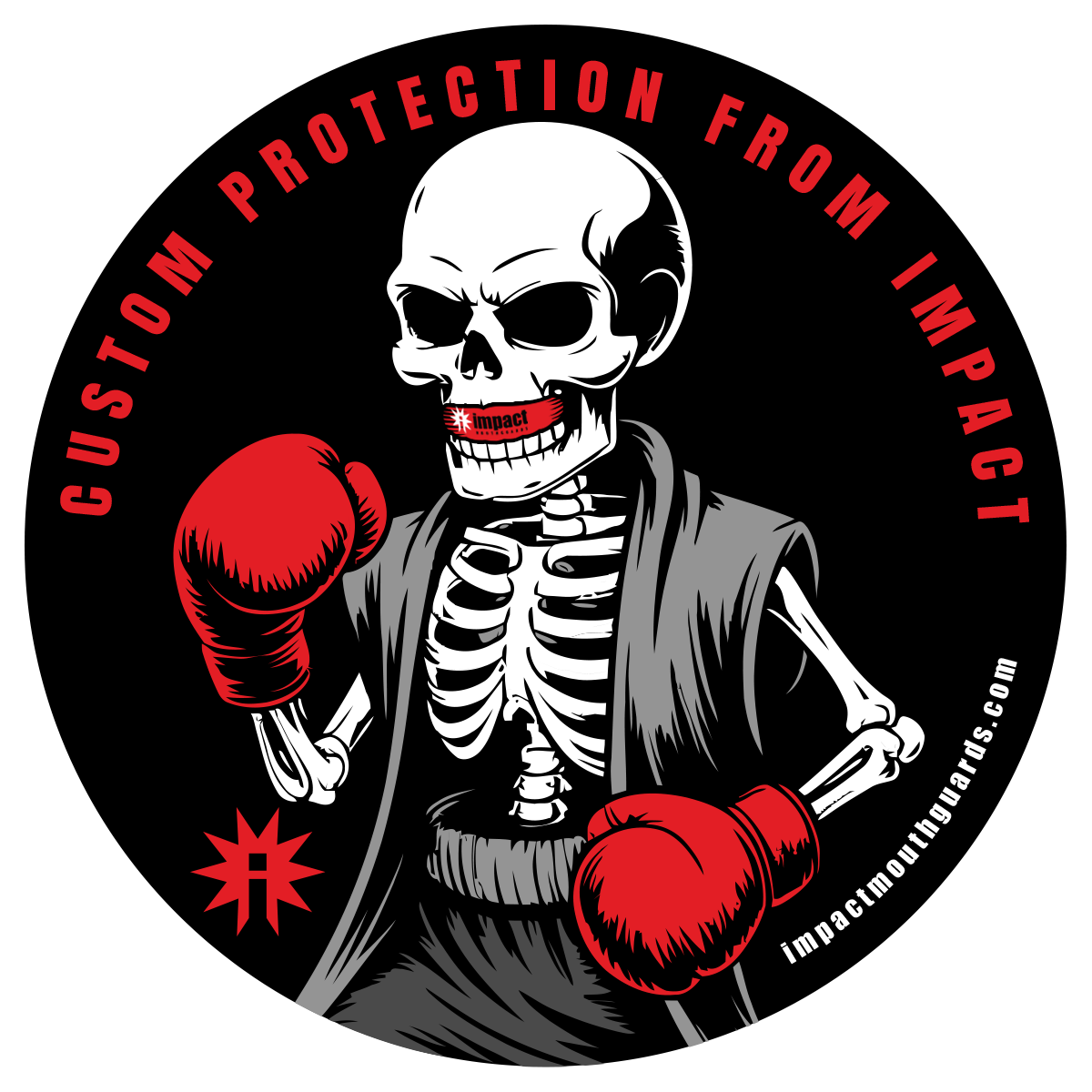 Skeleton Fighter Sticker