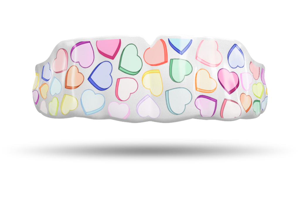 Heart Confetti Impact Mouthguards