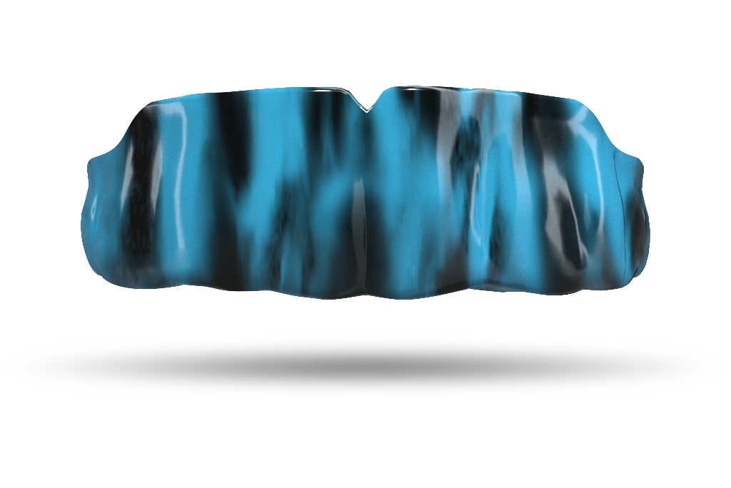 Black and Light Blue Tie Dye