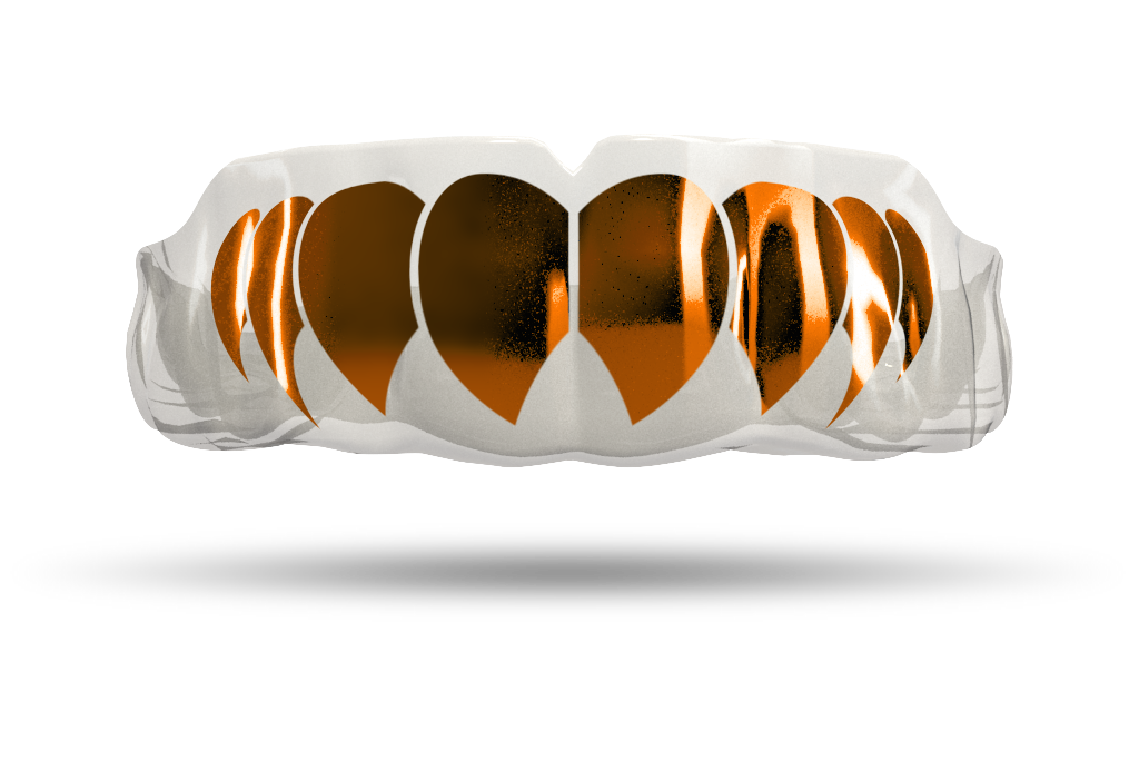 Chrome Burnt Orange Fangs (Clear)