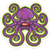 Purple Octopus Sticker