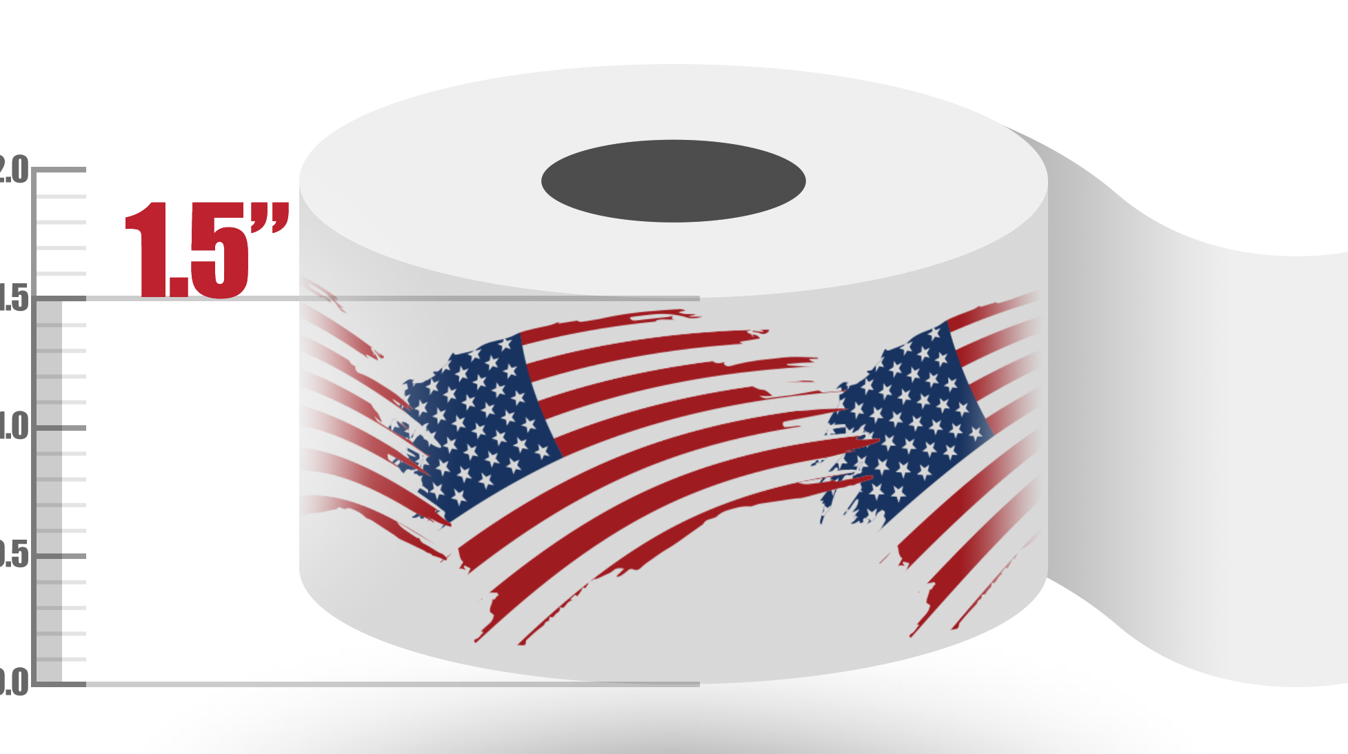 1.5" American Flag Tape