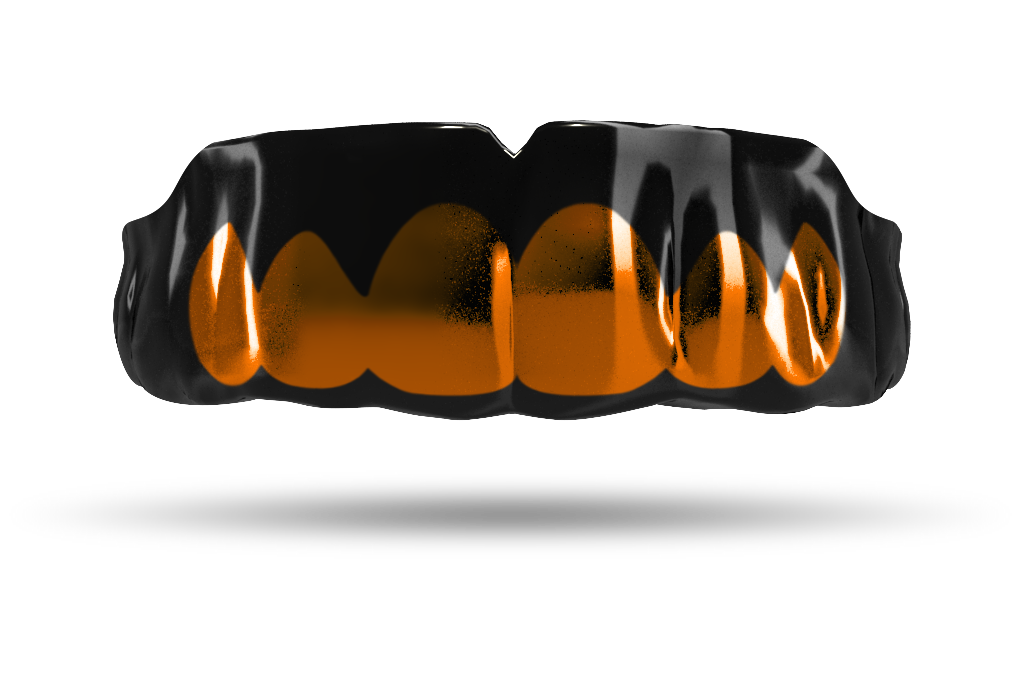 Chrome Burnt Orange Grill (Black)