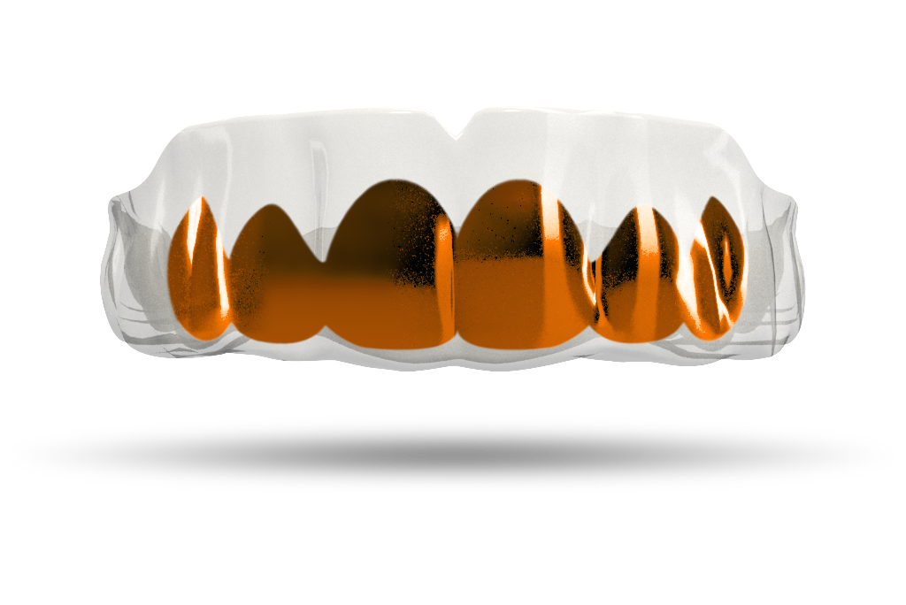 Chrome Burnt Orange Grill (Clear)