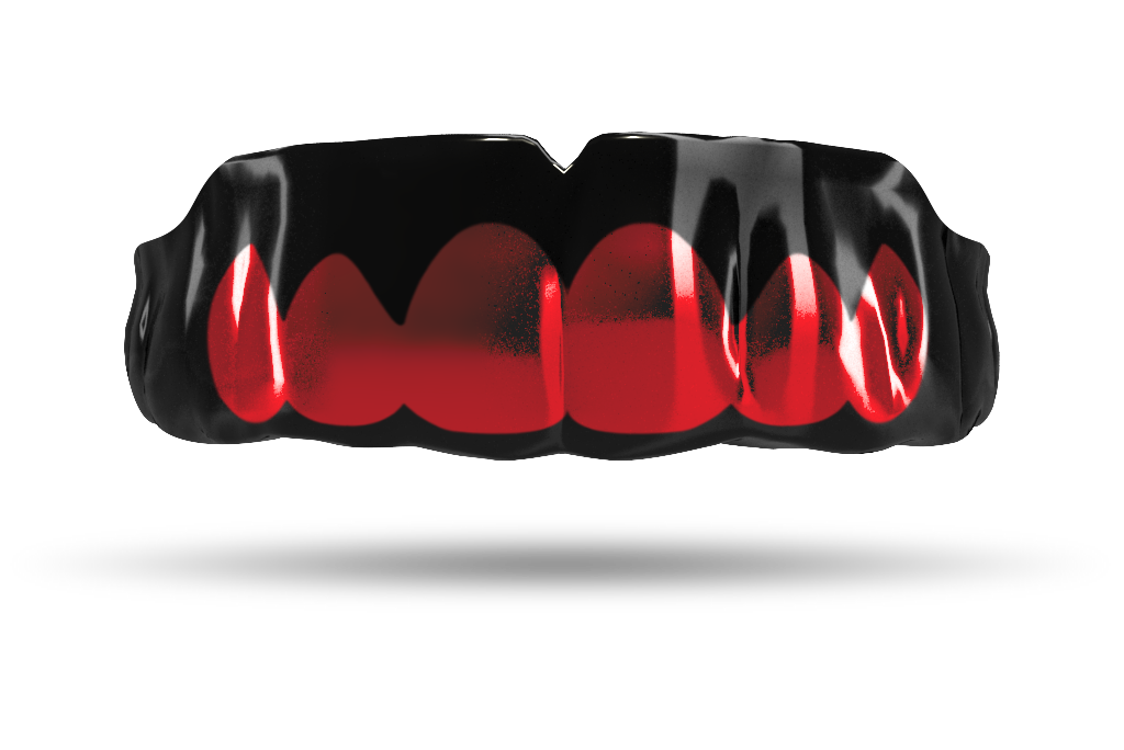 Chrome Red Grill (Black)