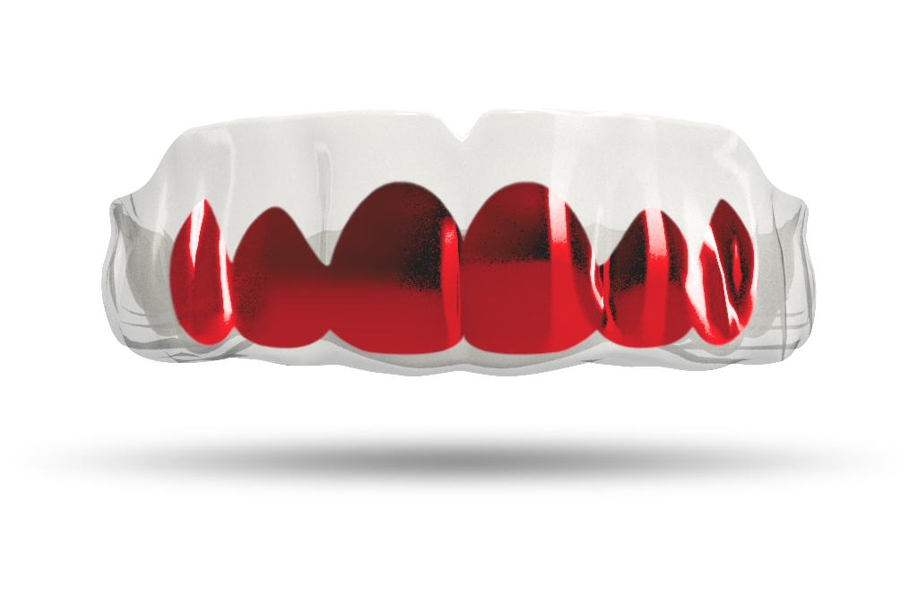 Chrome Red Grill (Clear)