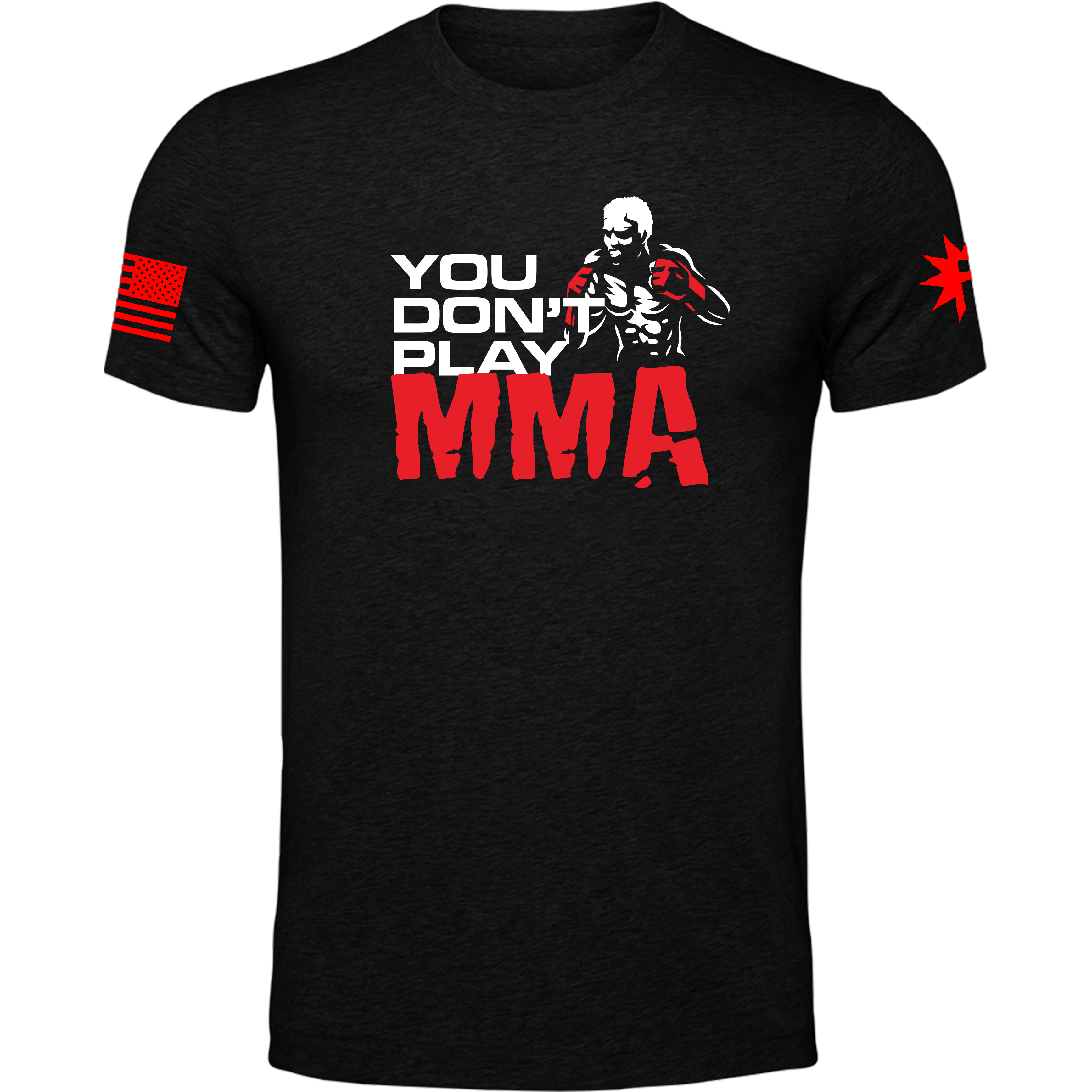 American Fighter Mayville Men’s Long Sleeve T-Shirt – Black, 100% Cotton, MMA/Biker Style