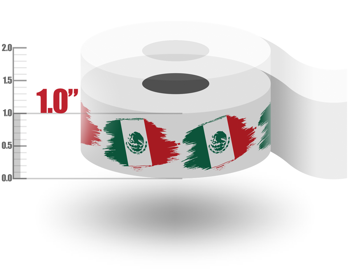1&quot; Mexican Flag Tape