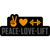 Peace. Love. Lift. Sticker