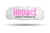 Impact Pink Logo - White