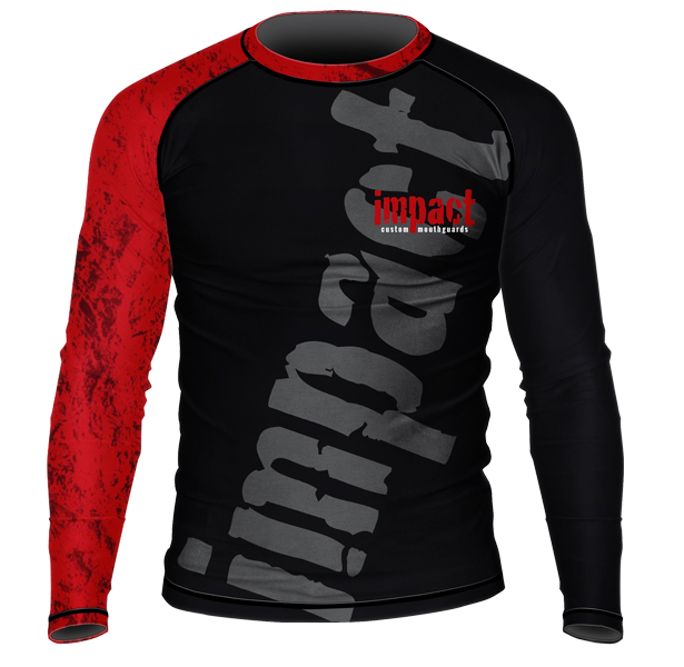 Impact Red Sleeve Rash Guard