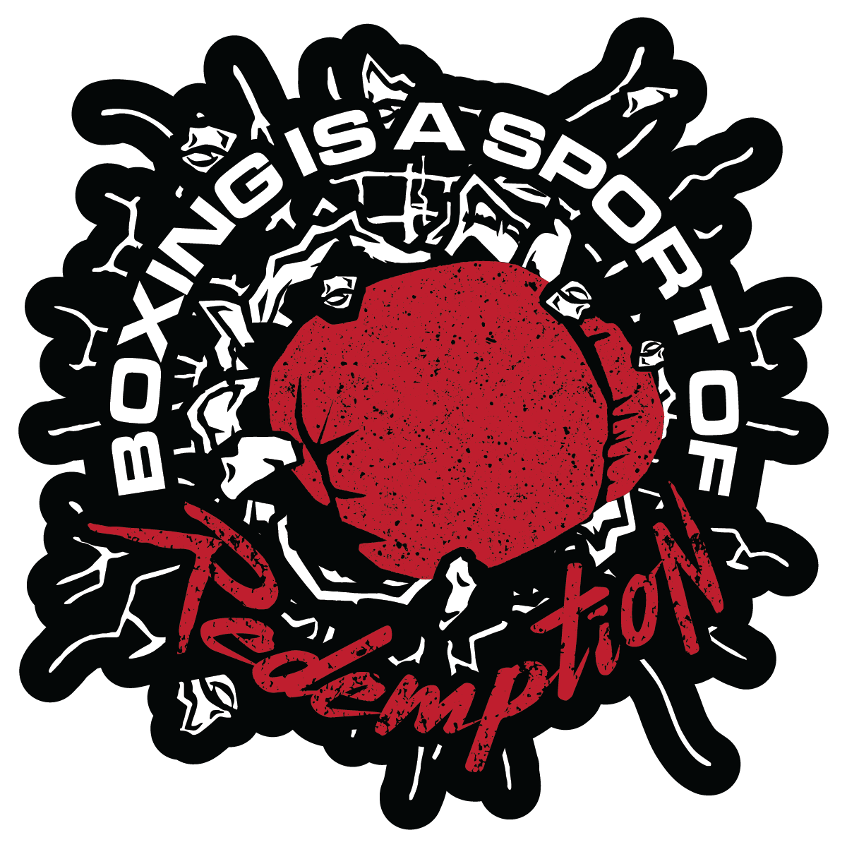 Boxing Is A Sport Of Redemption Sticker
