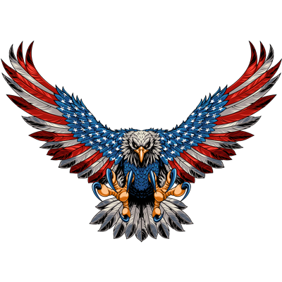 American Eagle Sticker - Impact Mouthguards