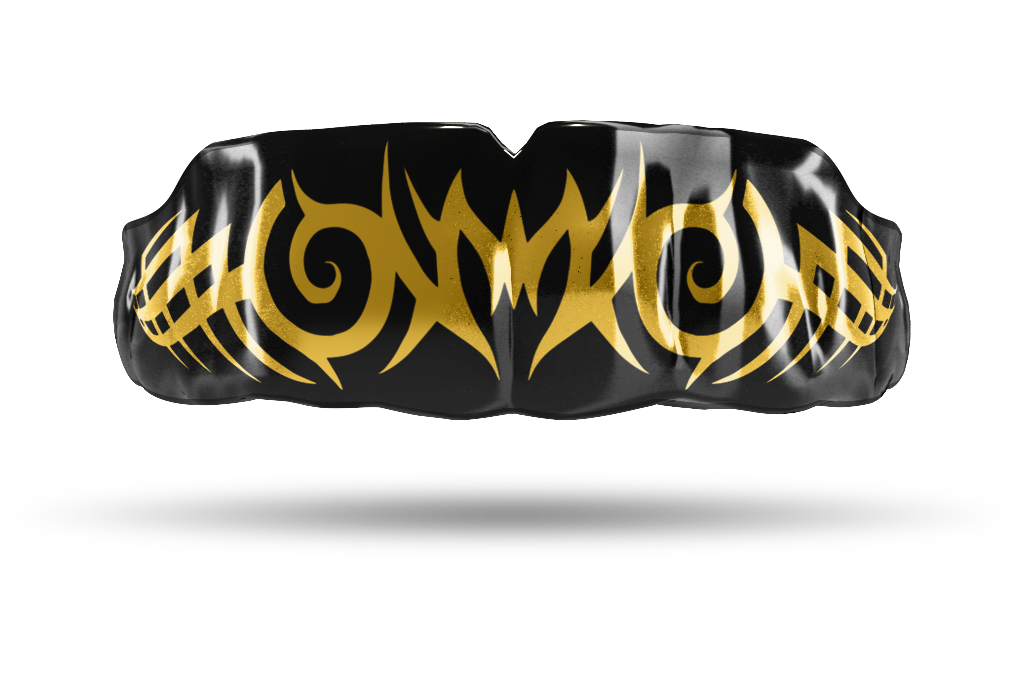 Chrome Gold Tribal On Black