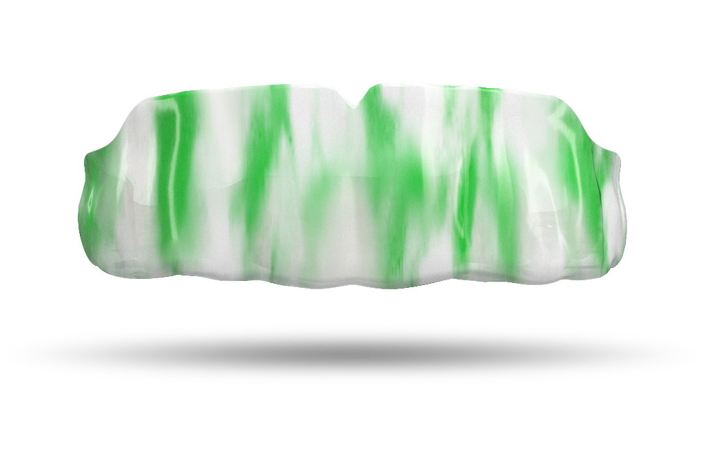 Neon Green and White Tie Dye