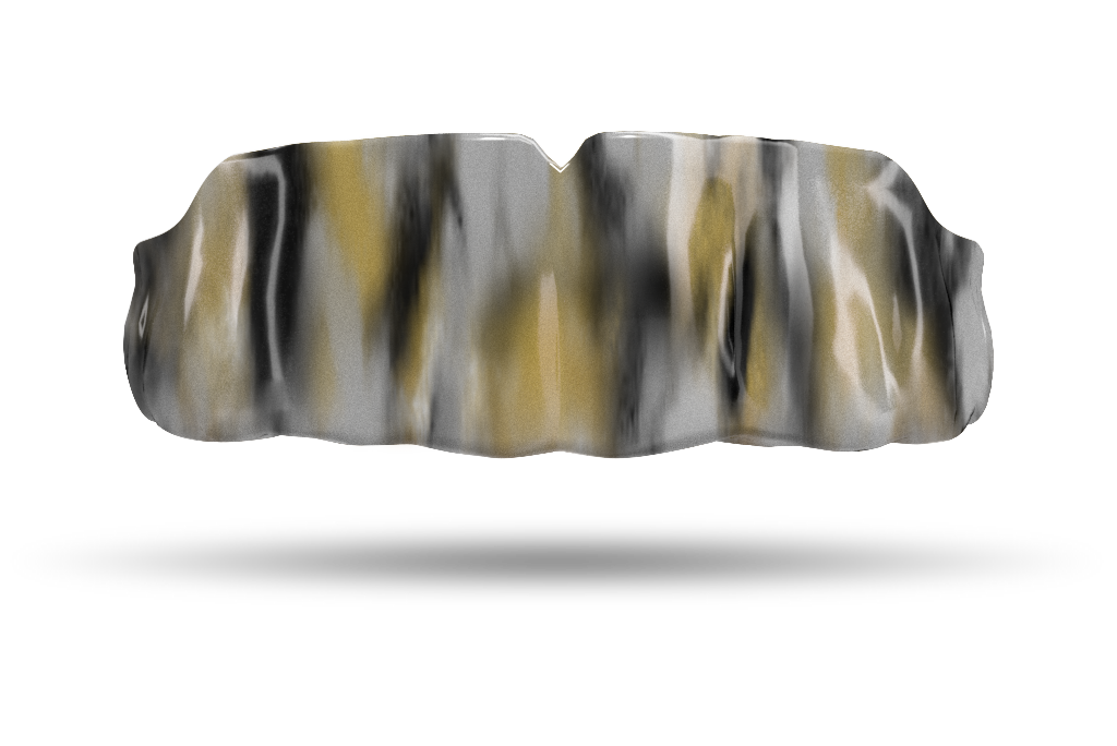 Silver, Black and Gold Tie Dye